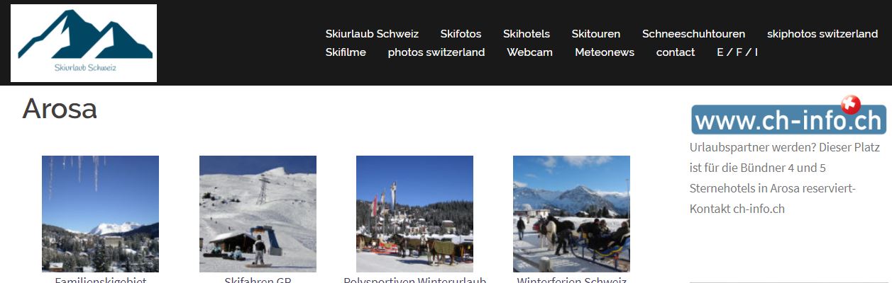 skiurlaub arosa